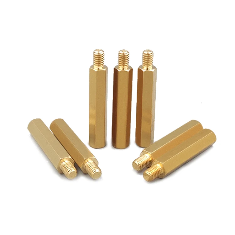 
Brass Screw to Nut Spacer 6mm Thread Length Pcb support Standoff 