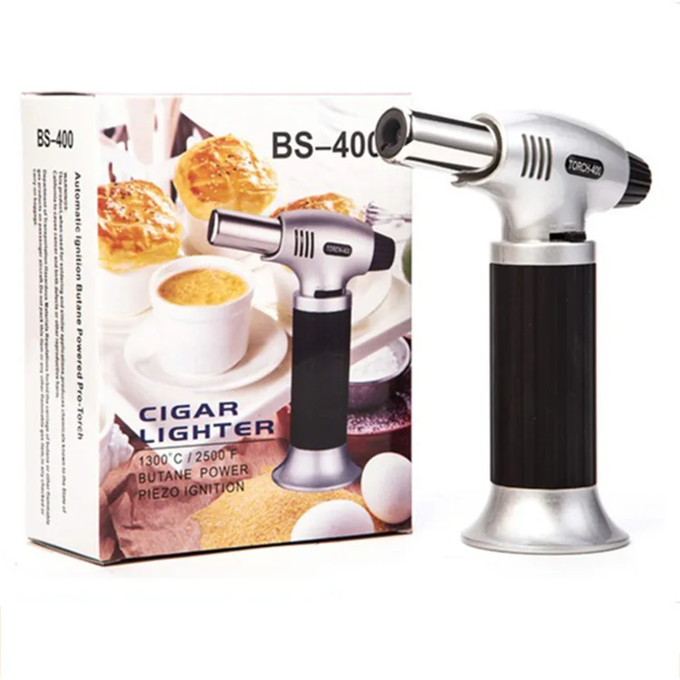 Wholesale Torch Welding Fire Maker Lighter Butane Burner Flame Camping Equipment Accessories Portable Baking Barbecue Igniter