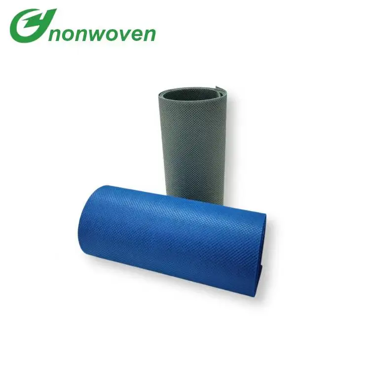 RPET Polyester Nonwoven Fabric Rolls Custom Width Recycled PET RPET Material For Eco Shopping Bags