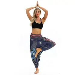2020 New arrival Thailand yoga pants women High waist casual bloomers quick-dry printed yoga pants