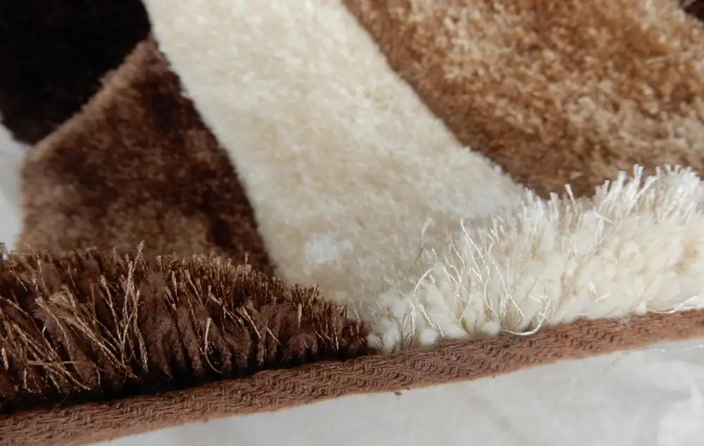 oval wave pattern tufting polyester 3D shaggy tapis alfombra carpets