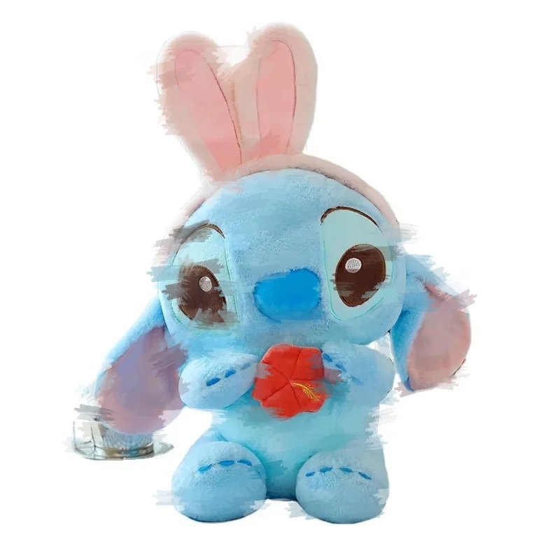 New Arrival Cartoon Anime Lilo And Stitch Couple Plush Toys Soft Stuffed Kawaii Plushie Dolls Pillow for Kids Birthday Gifts