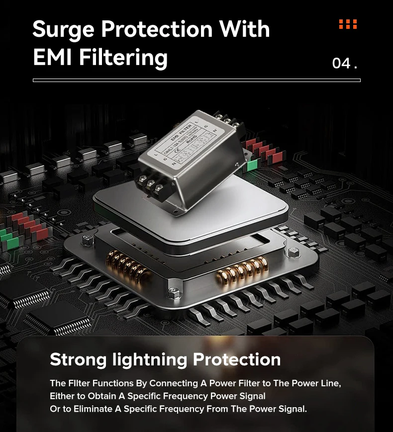 Equip SPD surge protection 3KW 3.6KW hybrid solar inverter 3000w 3600w off-grid MPPT inverter 24v with lightning protection