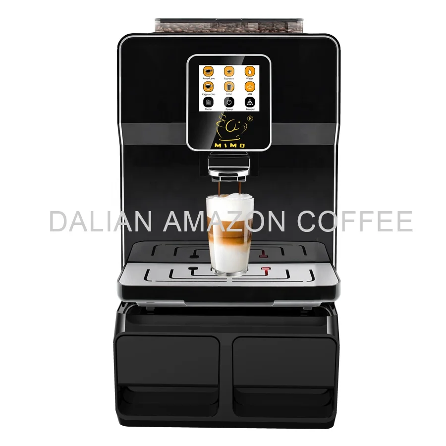Hot milk foam with full touch screen automatic coffee machine