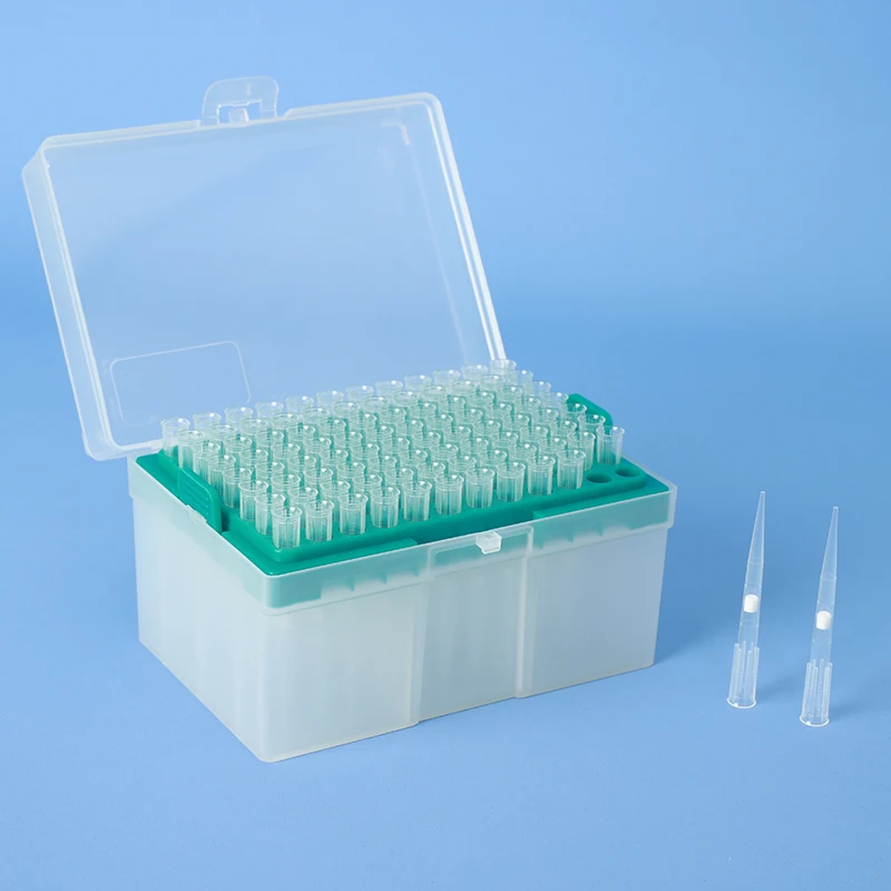 Универсальные наконечники для пипетки с фильтром, Расширенная Длина, низкое удержание, без DNas/RNase, стерильные наконечники для пипетки, стойка от производителя