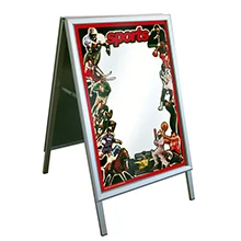 Customized advertising and promotion a1 waterproof poster stand applied to store entrance