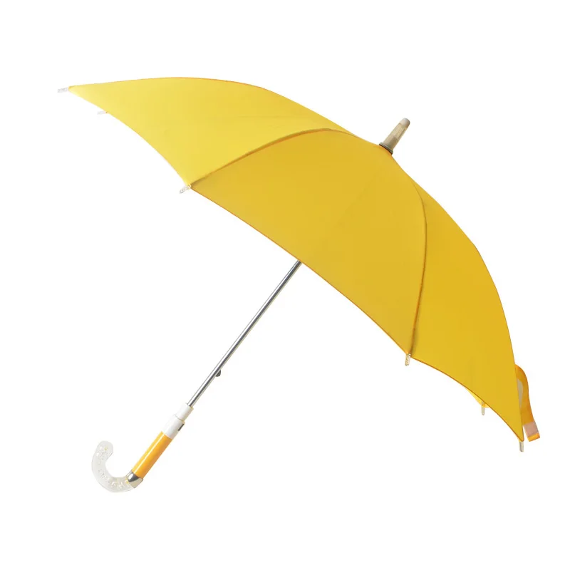 Fashion 19 inches radius children draw small umbrella for kids led handle umbrella