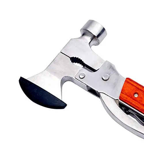 Stainless Steel outdoor multi-function Camping Survival Hammer Portable hammer multi tool