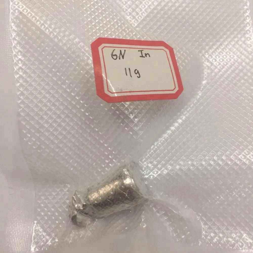 Высокая чистота 7n indium 1 кг rod