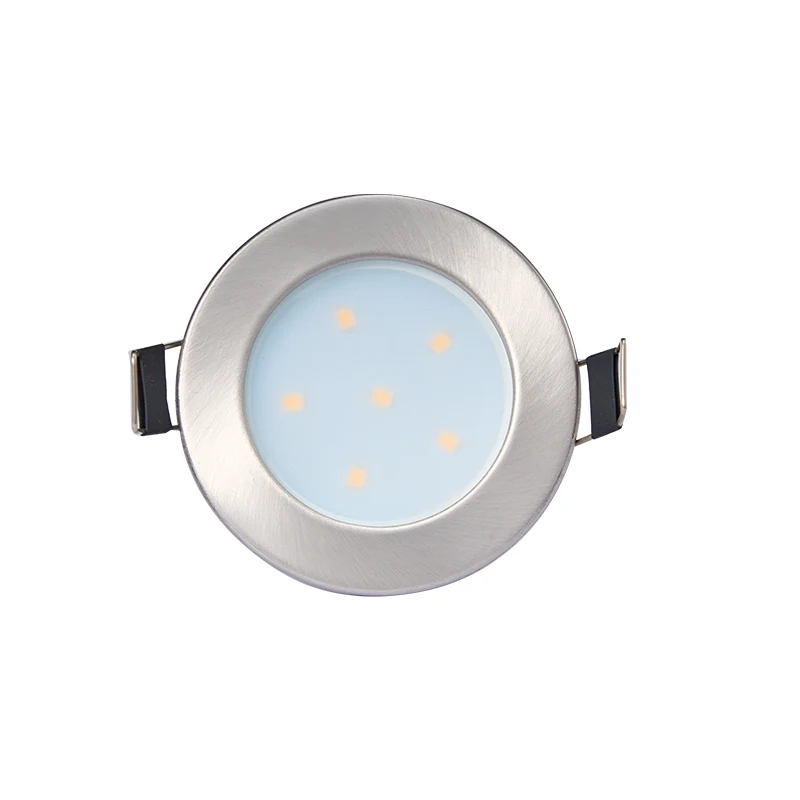 Прямые продажи с фабрики серебристо-белый AC110-240V капот запасные части скошенный край круглый светодиодный лампа