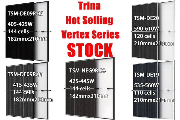 China Trina TSM-DE20 Wholesale Price Half Cell Photovoltaic 585w 590w 595w 600w 605w Pv Modules Backsheet Solar Panels