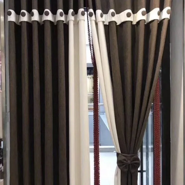 Modern solid color curtains for homes and hotels