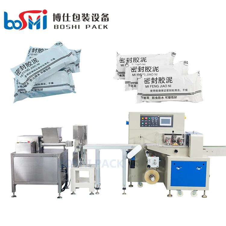 Automatic fast concrete ceramic epoxy paste extruder packing machine
