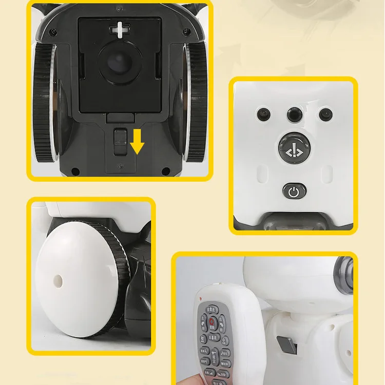 Interactive Dancing Smart Robot Rc Toys Fun Electronic Programming Gesture Sensing Move Robot Vacuum Cleaner Toy For Kids