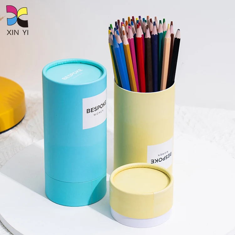 Wholesale Custom Printed Cardboard Cylinder Round Paper Packaging Tube Box