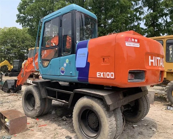 japan original engine and spare parts cheap used hitachi ex100wd/ Hitachi used wheel excavator EX100WD with superior performance