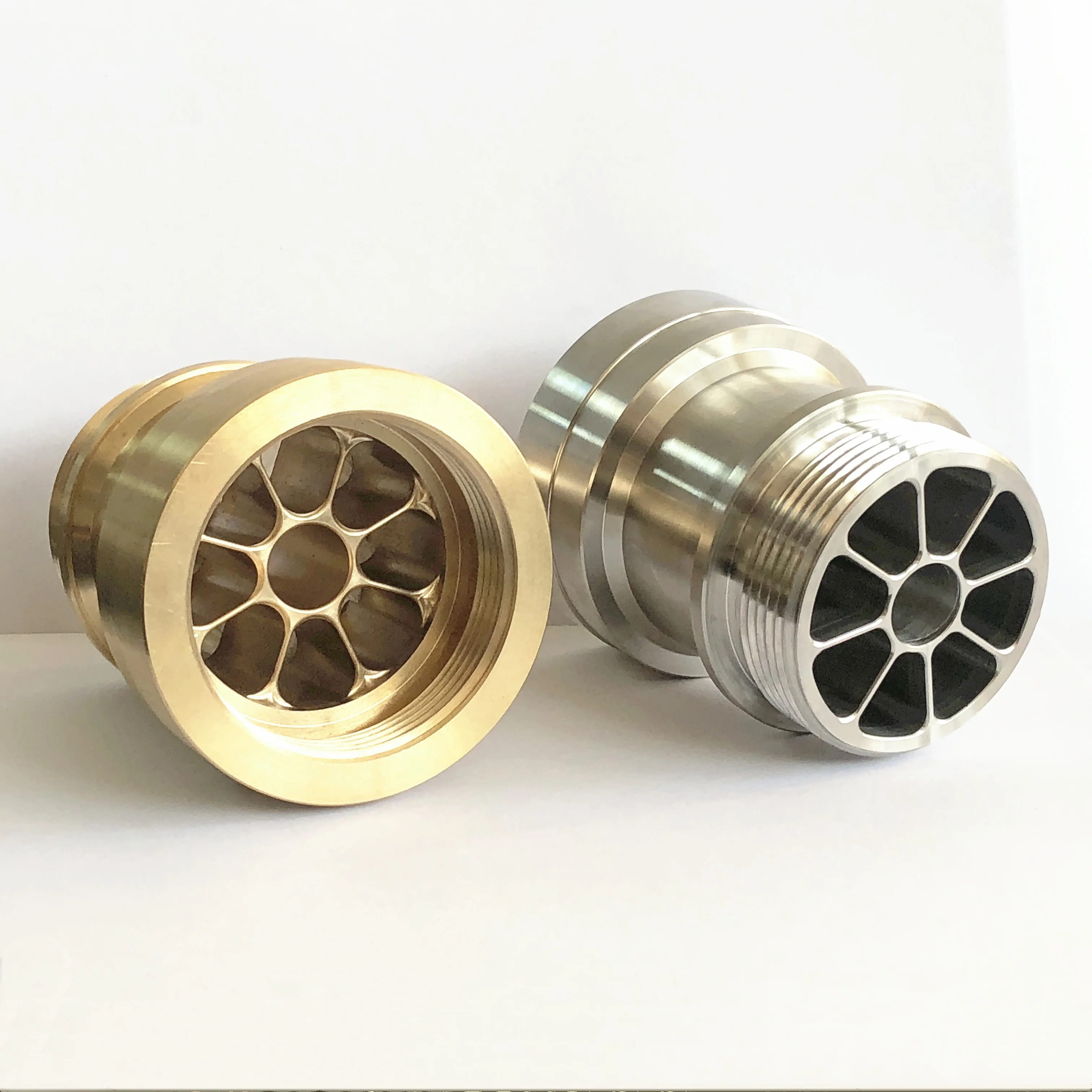 OEM Factory Customized  CNC Machined Fittings Parts brass and aluminum parts