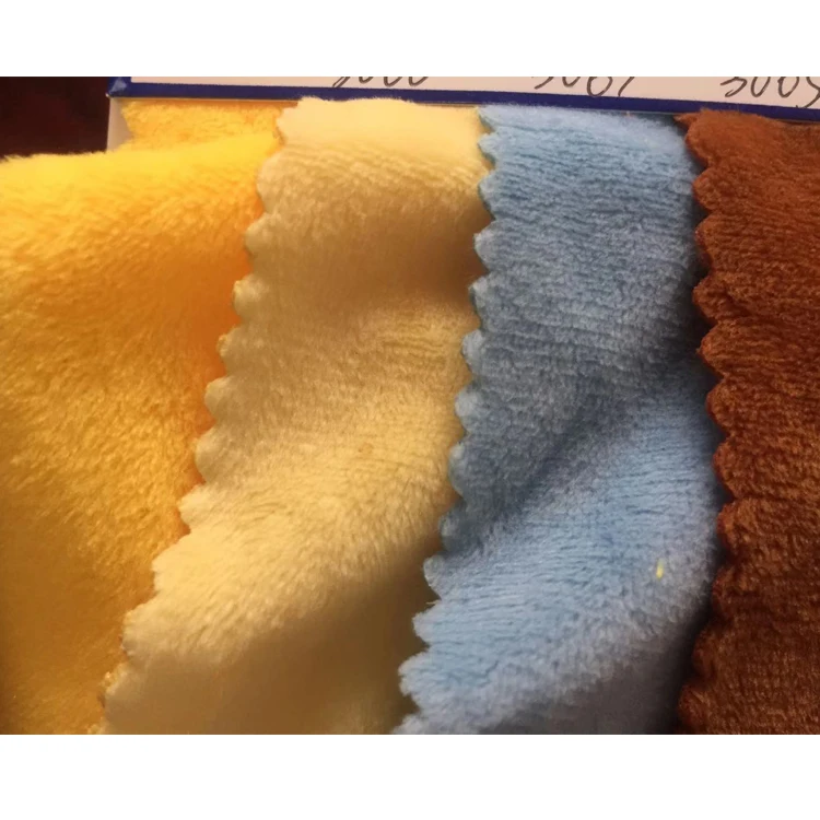 Custom 100% polyester super soft velvet fabric
