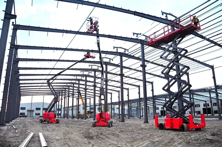 EX-A14S Auxiliary Drive 24V 14m 450kg Electric Work Platform Scissor Wheelchair Lift