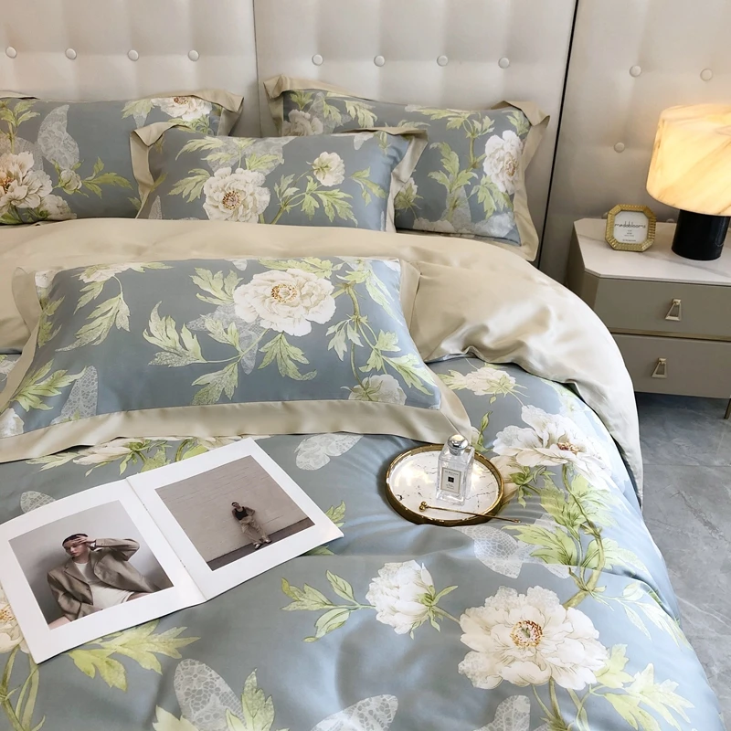 China manufacturer 300TC TENCEL fiber bed linen bed sheet set fabric