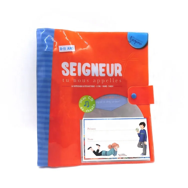 
Durable Books Files Notebooks Waterproof Custom PVC Plastic Book Cover 