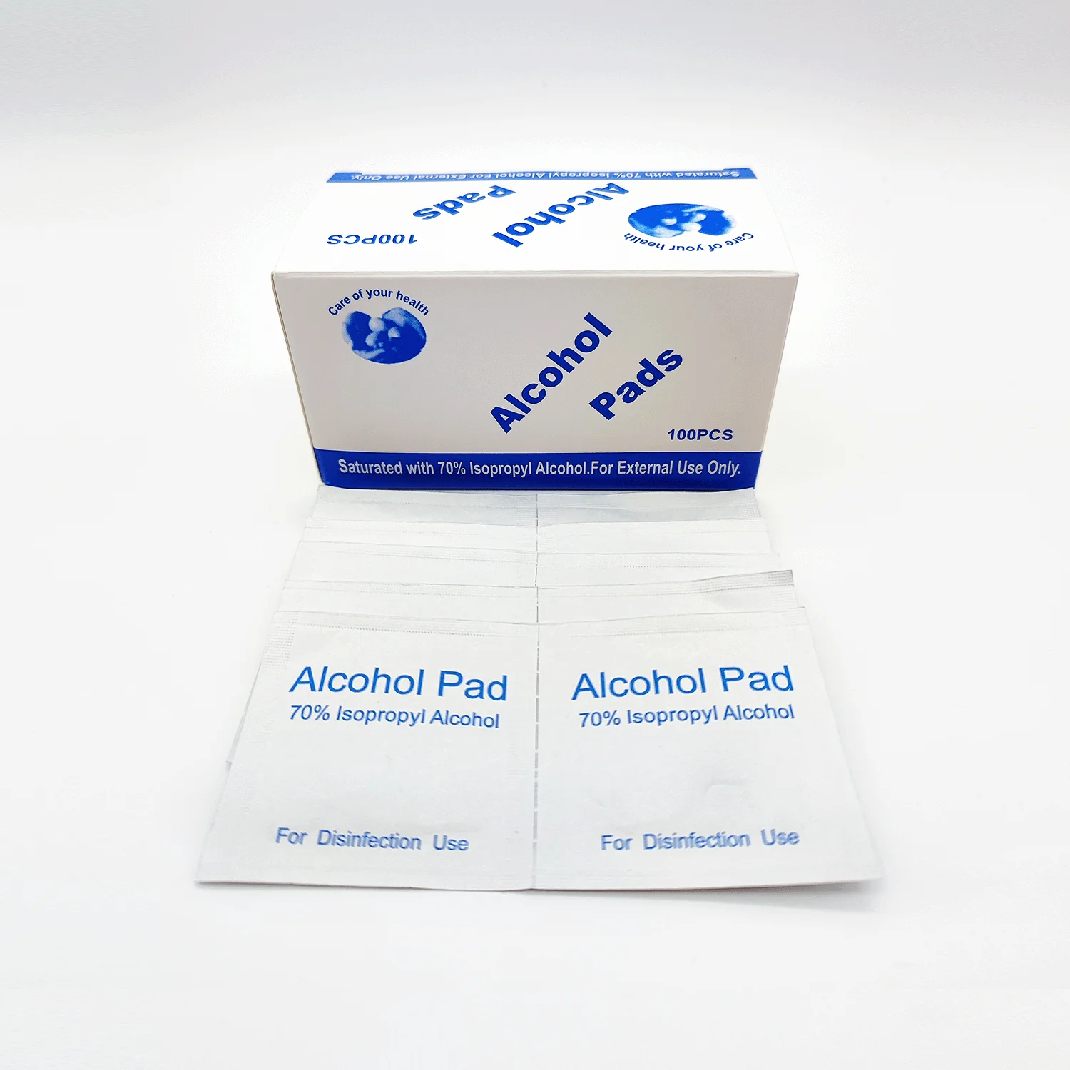 Medical disposables 3*6cm alcohol pad 70% Isopropyl wiht individual packing ISO