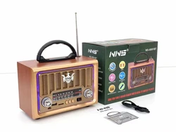USB Rechargeable  am fm radio With USB TF MP3  Karaoke radio speaker with  RGB light  NS-8891BT