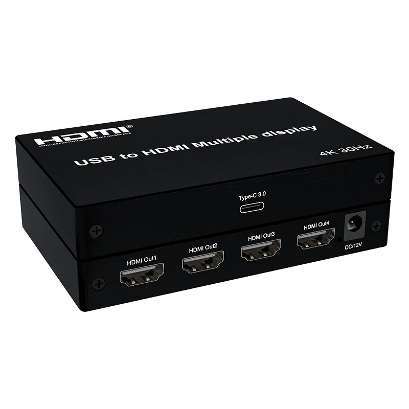 High Quality  USB to HDMI display devices combined with Card Tool V2 software support two modes Splicing  And Dock mode 4K/30Hz