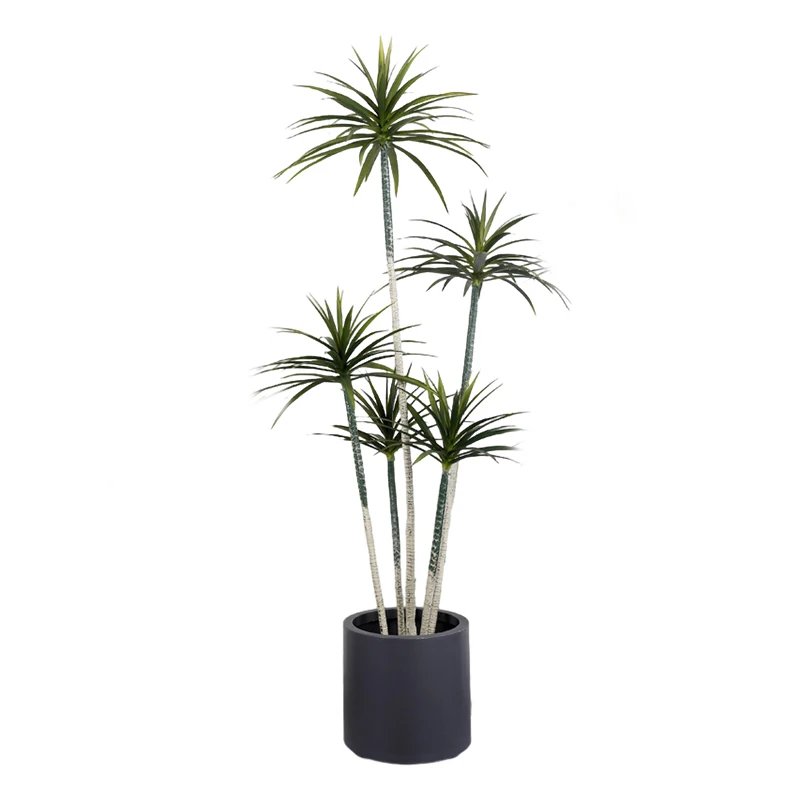 Artificial Dracaena marginata Wholesale Artificial Plant Brazilian Iron Tree Potted Plant Artificial Agave Tree