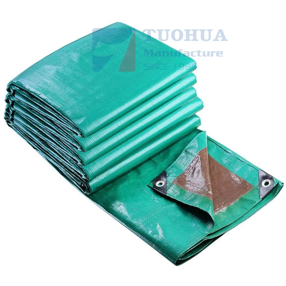 Waterproof Heavy Duty Tear resistant Thick PE Tarp Army Green Camping Outdoor Garden Wooden Cover PE tarpaulin