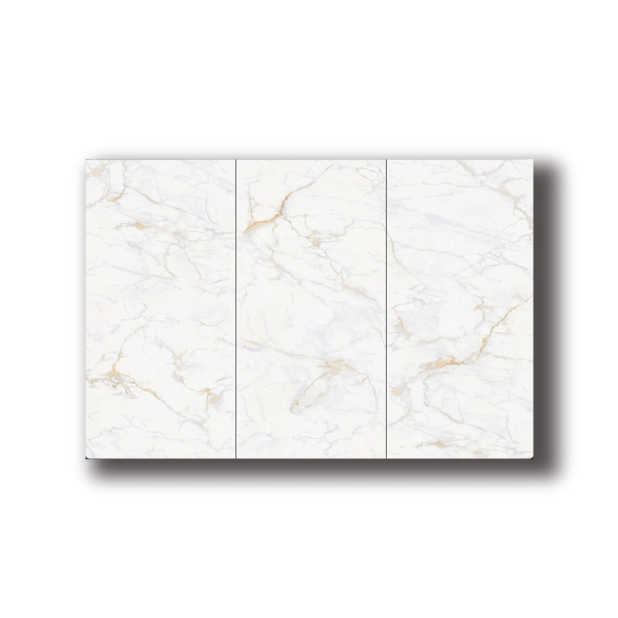 Fashion building material Golden White porcelain slab polished floor White sintered stone tiles marble for room wall