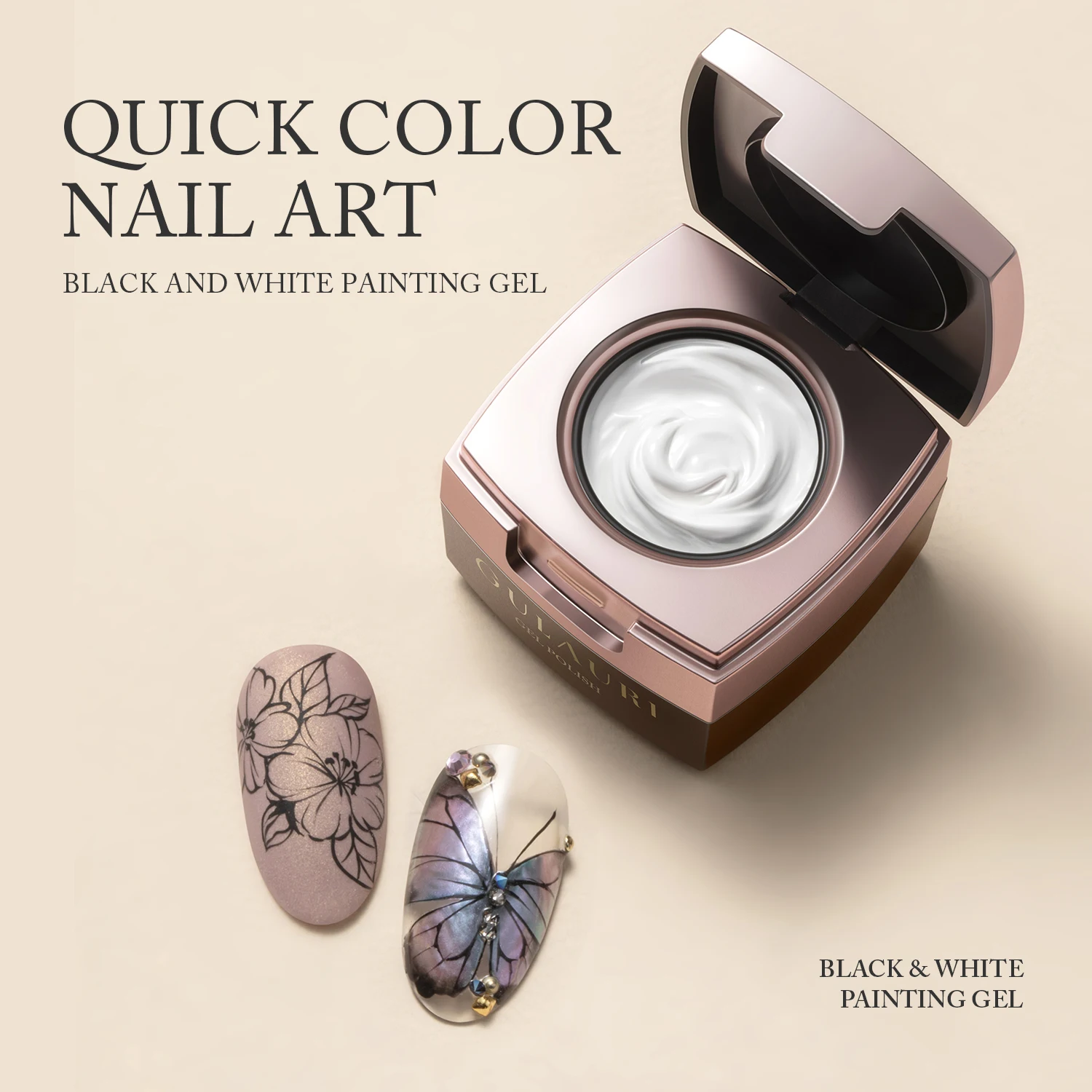 GULAURI High Pigment Solid Painting UV Gel Set Nail Polish Manicure for Nail Art Classic Colors Nail Supplier