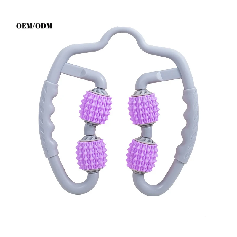 ODM OEM Leg Meridian Massager Stretching Yoga thigh and calf roller ring clamp leg slimming and muscle relaxation device