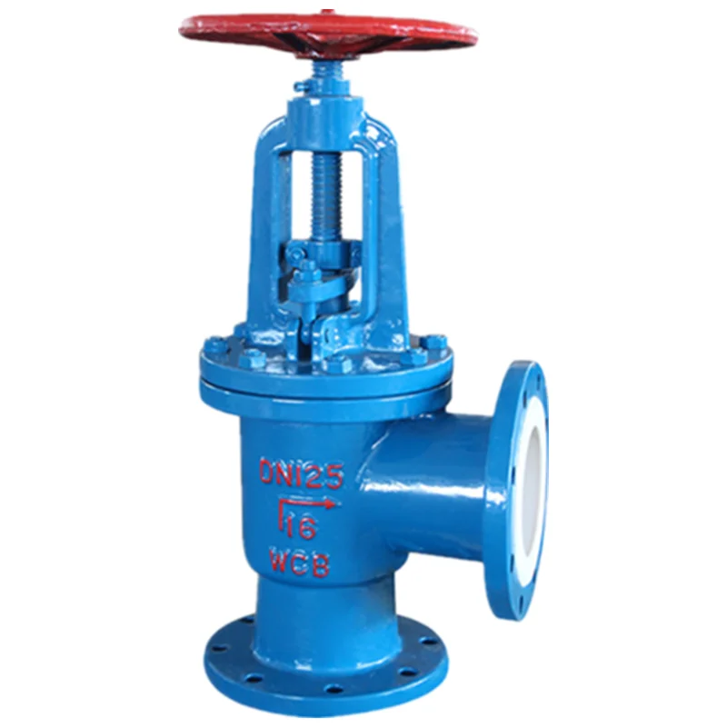 Углеродистая сталь ANSI150lbs pn16 DN100 PTFE PFA резиновый облицованный фланец концевой угловой шаровой клапан для соляной кислоты