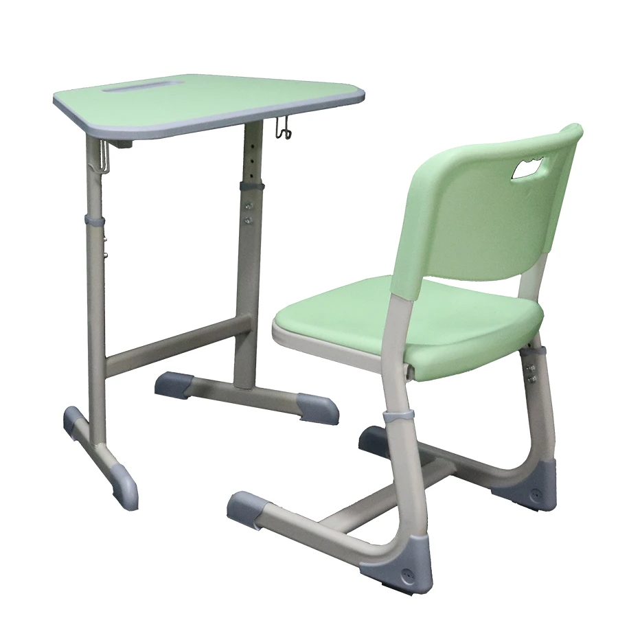 Wholesale Modern Simple School Student Table Desk and Chair Metal plastic Material for Preschool Kindergarten University