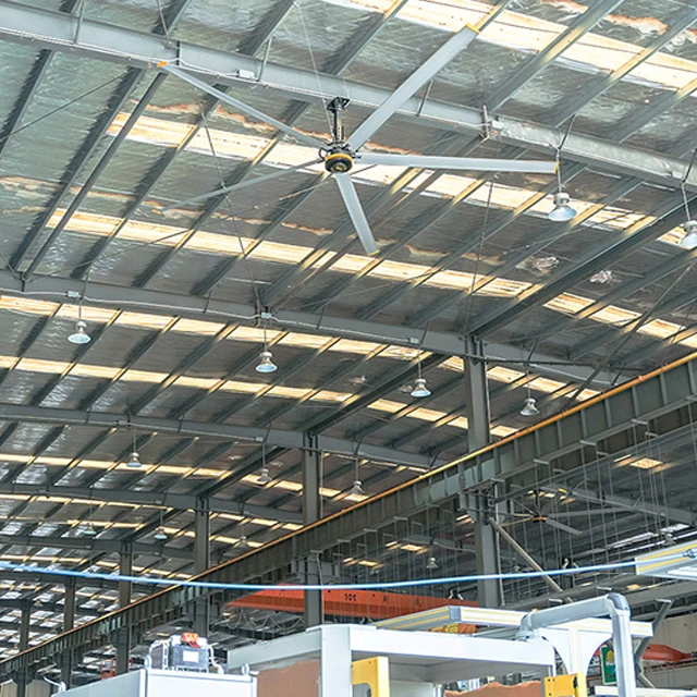 Kale Fans 0.9KW PMSM Industrial HVLS Ceiling Fan for Warehouse