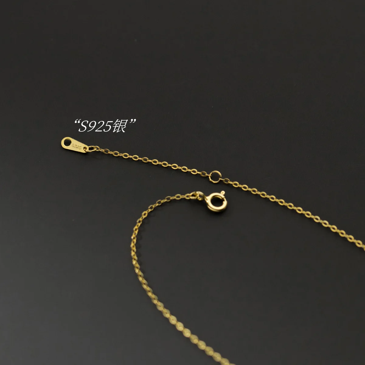 fashion 925 silver necklace jewelry 925 sterling silver star chain necklace 18K gold plated silver clavicle necklaces women