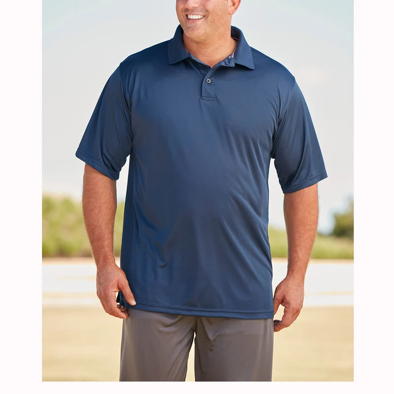 Mens Classic Fit Big And Tall Polo Shirts Short Sleeve  Staff Uniform Solid Soft Cotton Polo Shirt