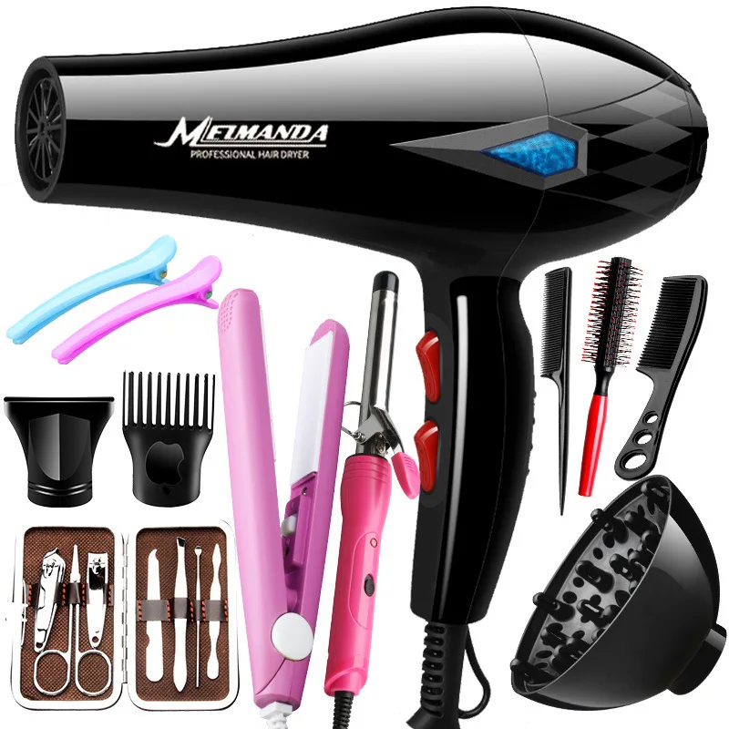 Hot Sales 2024 Professional 5-in-1 High Speed Ionic Hair Dryer One-Step Solution Home Salon Travel Car/RV Use Electric Source