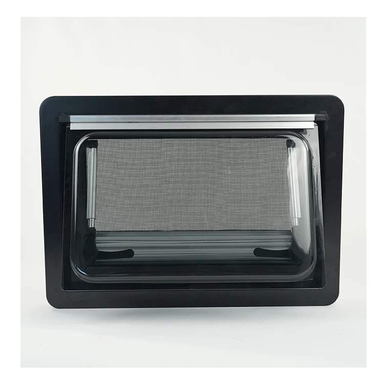 MG 16RW Customized professional black aluminum outer frame and white ABS inner 700X800mm caravan window