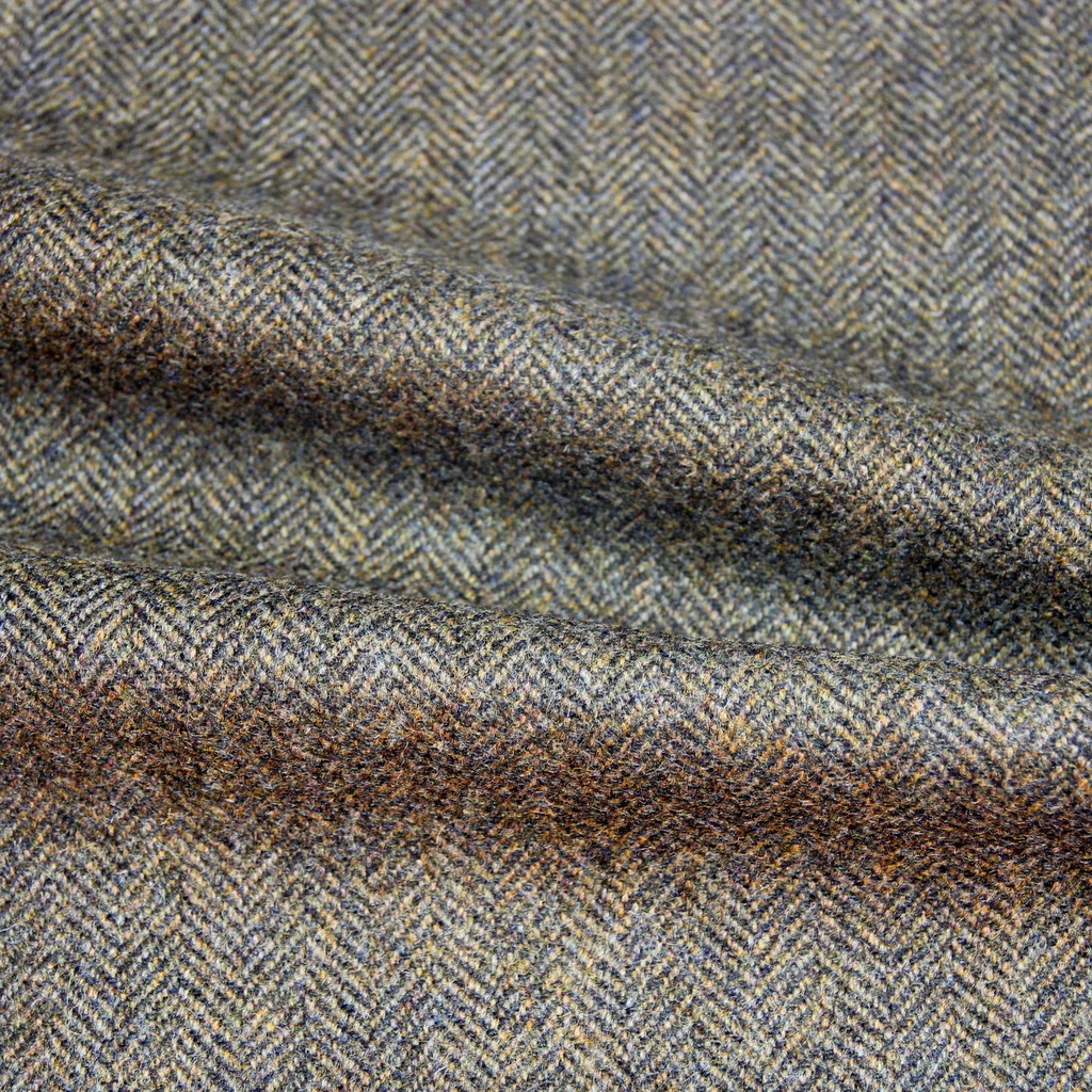 2022 New design herringbone tweed 100% full wool fabric for coat