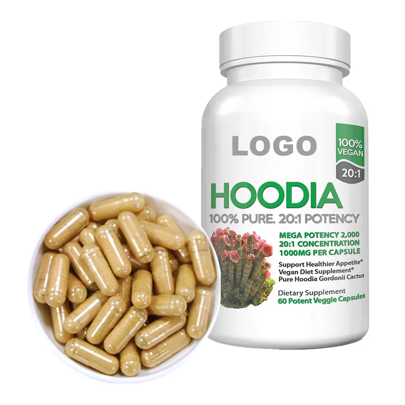 OEM private label weight loss 500mg hoodia gordronii extract capsules