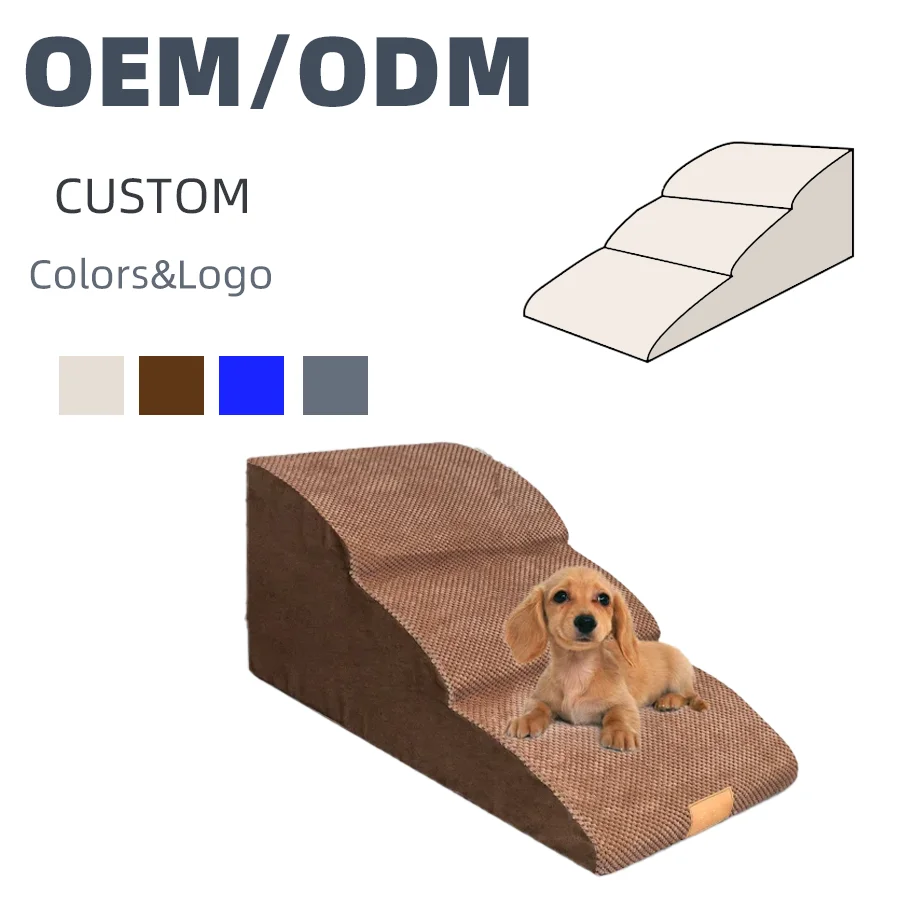 Factory Custom sofa set furniture living room Luxury dog stairs Memory Foam stairs for dogs memory foam dog bed