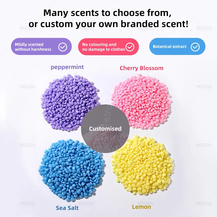 IKEDA scent booster granulator machine capsules laundry beads detergent soap automatic laundry beads filling machine