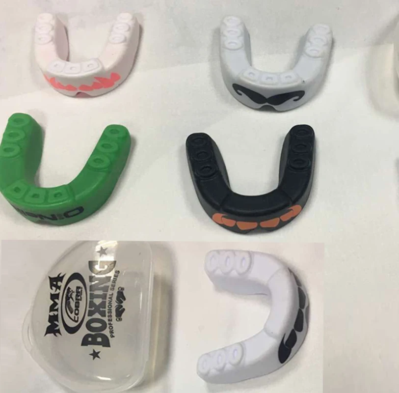 
wholesale custom Custom Logo Printed Sports MMA and Boxing Large Size Gumshied Mouth Guard for sale 