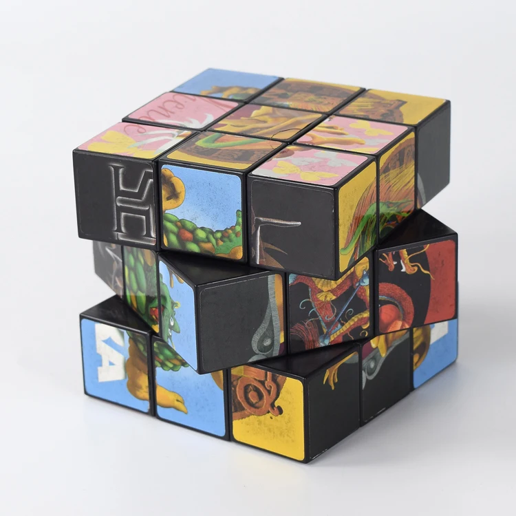 Factory direct sales boutique High quality Plastic custom promotion 3x3 magic cube puzzle