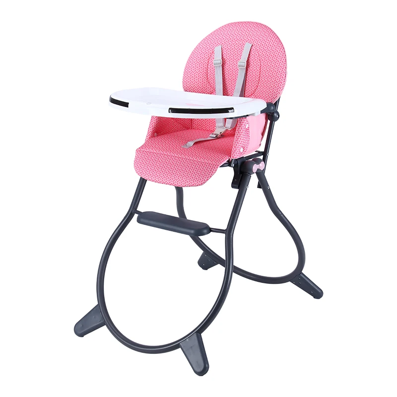 High quality multi functional plastic metal free install kid children baby eating feeding dining baby high chair