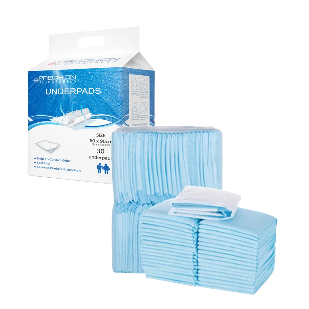 OEM Manufacturer 60 X 90 Absorbent Bed Under Pad Adult Care Medical Hospital Nursing Disposable Underpads