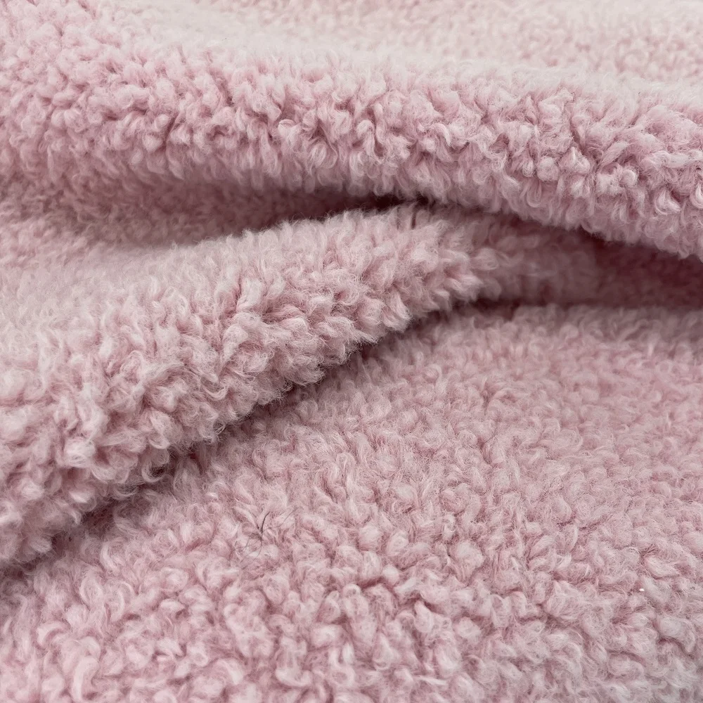 Custom Anti-Pilling 100% Polyester Alyssa Fleece Faux Fur Fabric