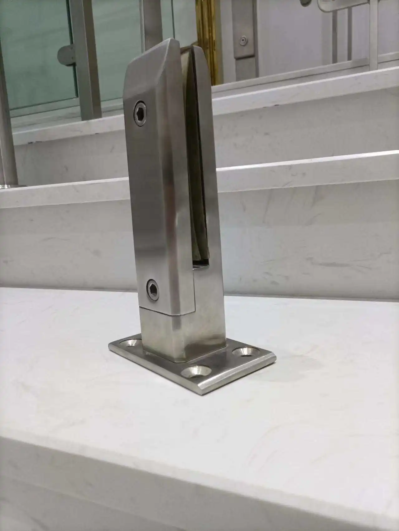 12mm railing glass holding clamp small banister glass holder 316 choice brushed surface project usage beach special usage